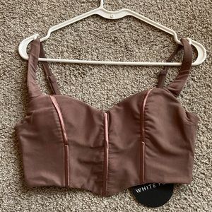 White Fox Boutique She’s Wild Bustier Mocha XL